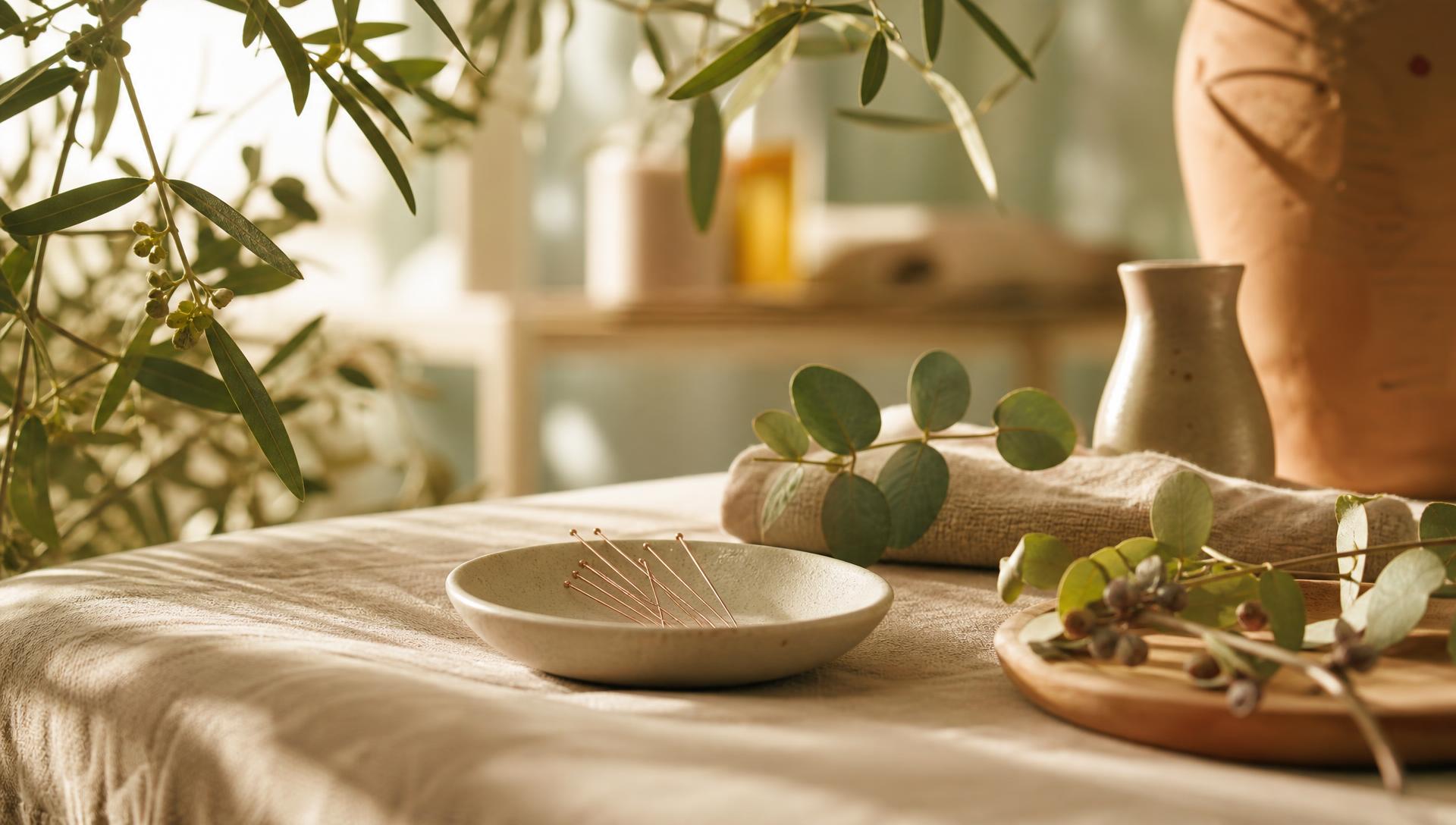 Soft botanical greenery suggesting calm and renewal